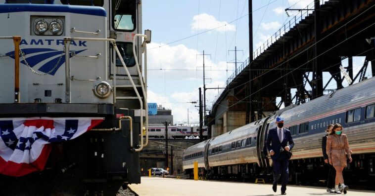 Biden touts billions for northeast US rail corridor