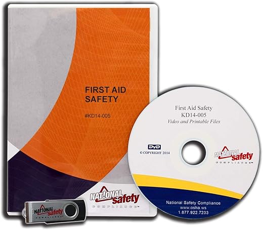 (2014) First Aid Safety Video Training Kit | Training An Unlimited Number Of Employees On Basic First Aid Practices Could Reduce Severe Injury | National Safety Compliance