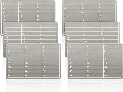 6 Plates Steel Wallet Crypto Cryptocurrency Seed Storage Crypto Wallet For Bitcoin Hardware Cold Wallet Backup