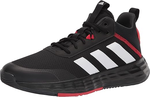 Adidas Men'S Own The Game 2.0 Basketball Shoe, Black/White/Carbon, 10.5
