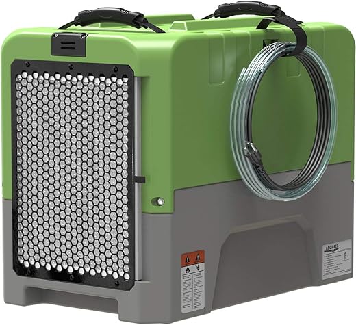 Alorair 180 Pint Commercial Dehumidifier With Pump For Basement Warehouse &Amp; Job Sites, Large Space Crawl Space Dehumidifier For Efficient Water Damage Restoration,5 Years Warranty,Green