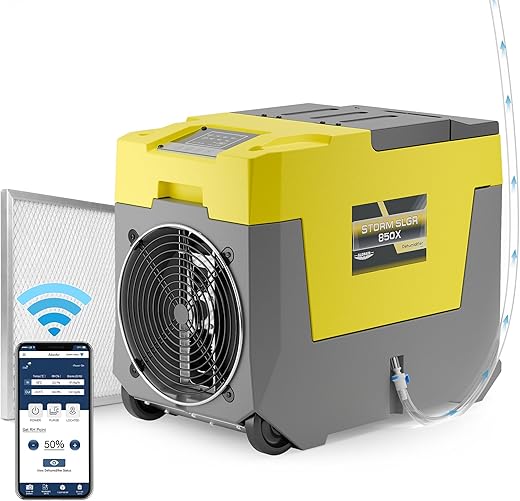 Alorair 180 Ppd Commercial Dehumidifier Smart Wifi Control, 28 Gallons Industrial Dehumidifiers For Home, Basements, Garages, And Crawl Space, Water Damage Restoration, Storm Slgr 850X