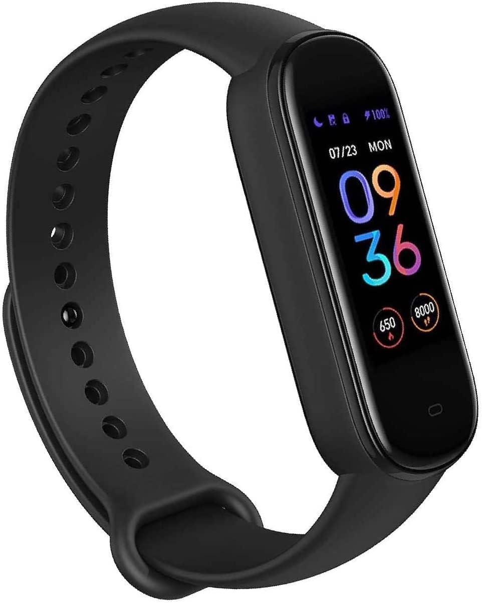 Amazfit Band 5 Activity Fitness Tracker With Alexa Built-In, 15-Day Battery Life, Blood Oxygen, Heart Rate, Sleep &Amp; Stress Monitoring, 5 Atm Water Resistant, Fitness Watch For Men Women Kids, Black