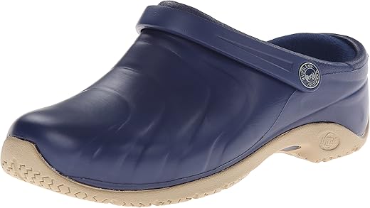 Anywear Zone Men And Women Clog Nurse Shoes, Waterproof, Non-Slip Work Shoes For Healthcare, And Food Service, 8, Navy