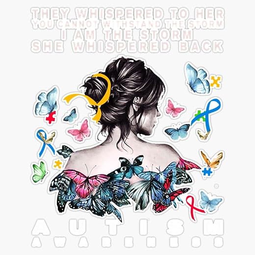 Autism Awareness, Autism Awareness Month, Keyword Sticker Vinyl Decal Car Laptop Wall Window Bumper Sticker 5&Quot;