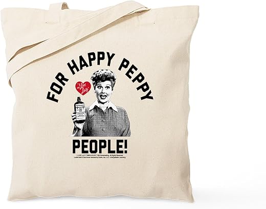 Cafepress Lucy Happy Peppy People Tote Bag Canvas Tote Shopping Bag