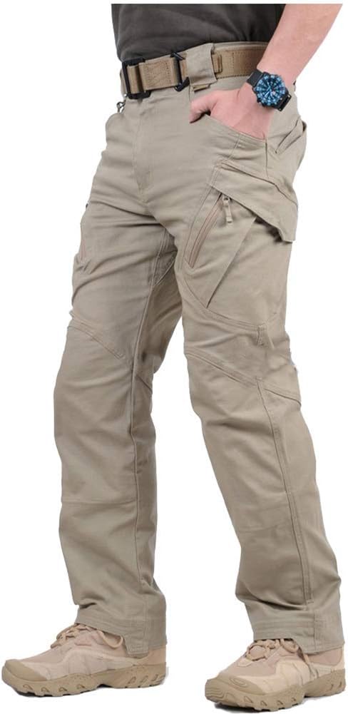 Carwornic Gear Men'S Tactical Military Cargo Pants Stretch Cotton Outdoor Work Hiking Trousers With Multi-Function Pockets