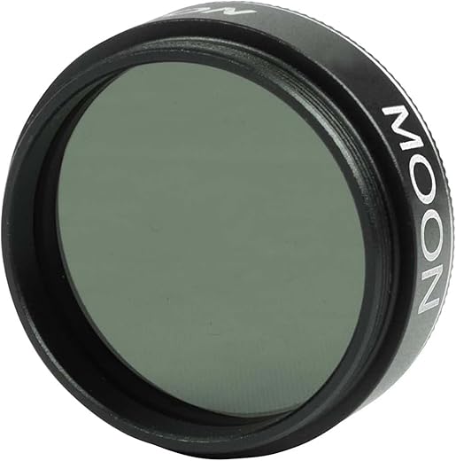 Celestron – Telescope Moon Filter – Eyepiece Accessory – Reduces Moon Glare And Enhances Lunar Crater Details – Great For Full Moon Observing – Works With Any Telescope That Accepts 1.25&Quot; Eyepieces