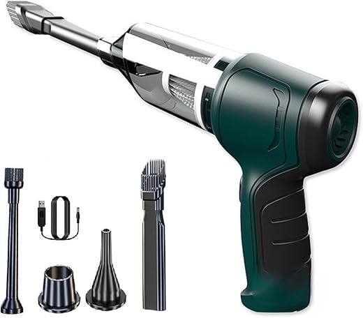 Cgduywj Lord Gadgets Wireless Handheld Car Vacuum, Lord Gadgets Wireless Handheld Car Vacuum Cleaner-Green
