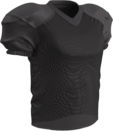 Champro Men'S Standard Time Out Adult Football Practice Jersey For Training, Scrimmage Games, Black, X-Large
