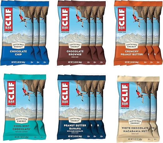 Clif Bar - Energy Bars - Variety Pack - Made With Organic Oats - Non-Gmo - Plant Based - Amazon Exclusive - 2.4 Oz. (16 Count)
