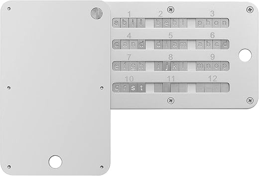 Crypto Wallet,Steel Bitcoin Wallet,Cryptocurrency Seed Backup Cold Storage,Cold Wallet For Crypto Seed Storage,Hardware Wallet,Compatible With Keepkey,Ledger, Trezor,Coldcard, Supports Up To 24 Words