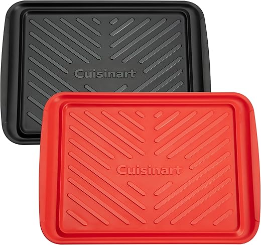 Cuisinart Cpk-200 Grilling Prep And Serve Trays, Black And Red Large 17 X 10. 5