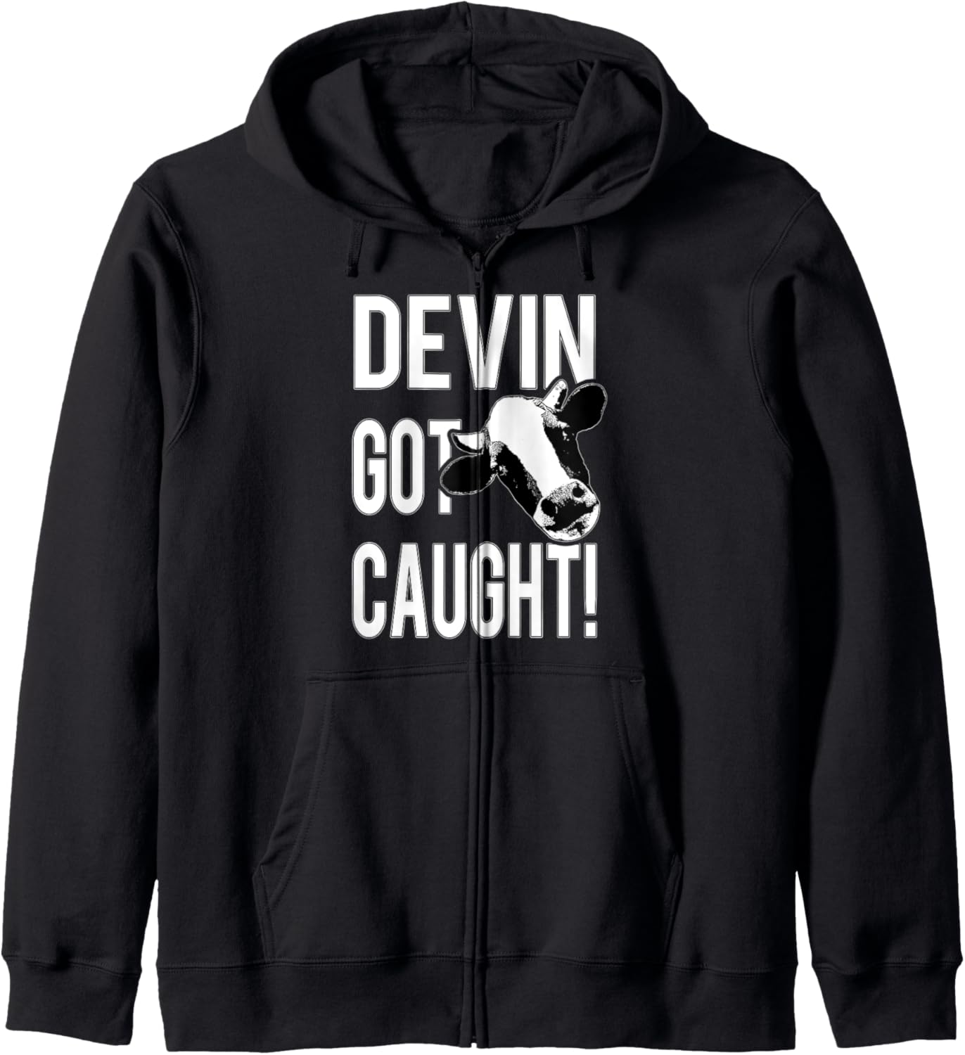 Devin Nunes Cow Anti Trump Merchandise Political Impeachment Zip Hoodie