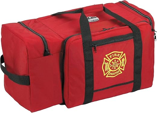 Ergodyne Arsenal 5005P Large Polyester Firefighter Rescue Turnout Fire Gear Bag With Shoulder Strap And Helmet Pocket