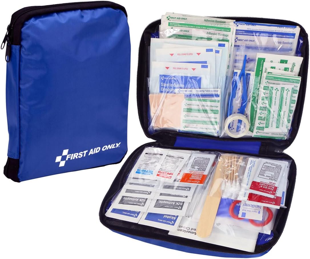 First Aid Only 442 All-Purpose Emergency First Aid Kit For Home, Work, And Travel, 298 Pieces