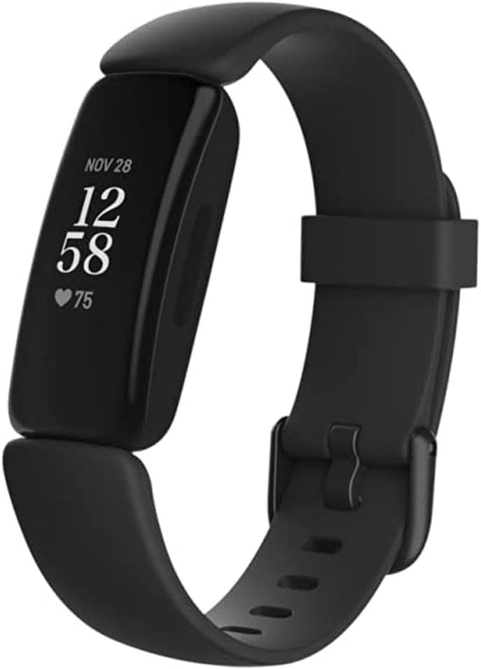 Fitbit Inspire 2 Health &Amp; Fitness Tracker With A Free 1-Year Fitbit Premium Trial, 24/7 Heart Rate, Black/Black, One Size (S &Amp; L Bands Included)
