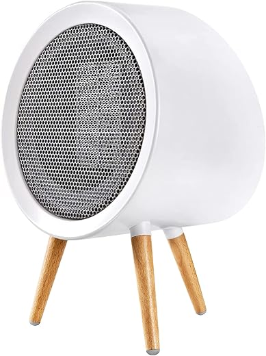 Gaiatop Space Heater, 1000W Energy Efficient Space Heater For Indoor Use, 3 Mode Ptc Fast Heating Ceramic Electric Heater, Overheating &Amp; 45°Tip-Over Protection Portable Heater For Office Home White