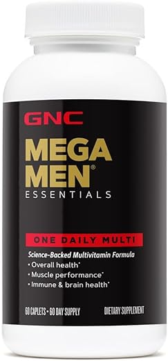Gnc Mega Men Essentials One Daily Multivitamin | Supports Overall Health And Muscle Performance | 60 Count