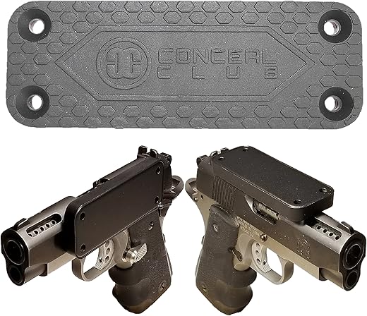 Gun Magnet Mount Holster For Vehicle And Home - Rubber Coated Rated 43 Lbs Firearm Accessory - Magnetic Gun Mount Concealed Carry Handgun Holder For Truck Car Desk Bedside Pistol Rifle Magazine Vault