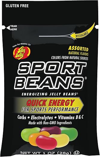 Jelly Belly Sport Beans - Energizing Jelly Beans - Assorted Flavors, Pack Of 24