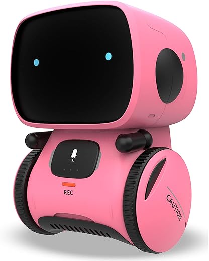 Kaekid Robots For Girls 3-5, Interactive Smart Robotic With Touch Sensor, Voice Control, Speech Recognition, Singing, Dancing, Repeating And Recording, Gift For Kids