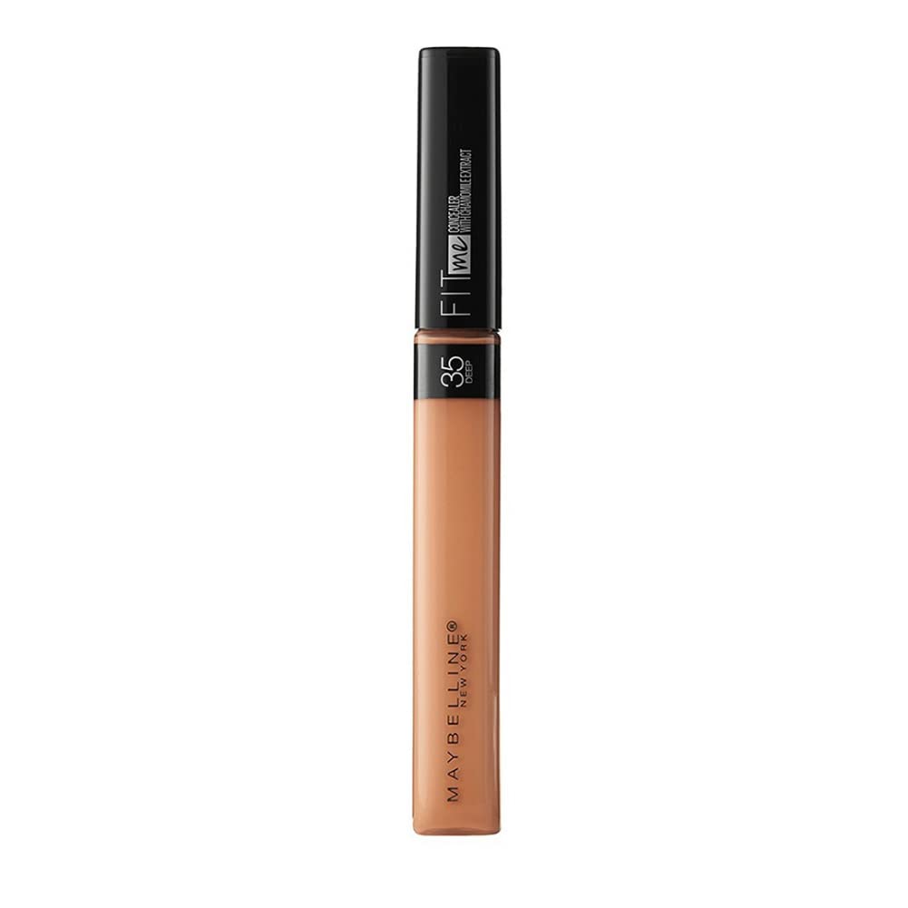 Maybelline New York Fit Me Liquid Concealer Makeup, Natural Coverage, Lightweight, Conceals, Covers Oil-Free, Deep, 1 Count (Packaging May Vary)