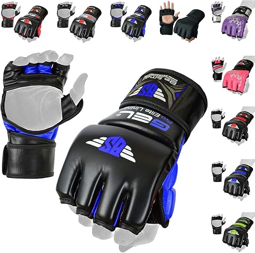 Mma Gloves, Ufc Kickboxing Gloves, Mma Sparring Gloves, Mma Training Equipment, Fighting Gloves For Mixed Martial-Arts, Mma Training Gloves Adults Men &Amp; Women By Besmart (Matte Black, Medium)