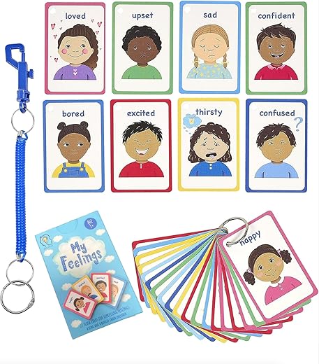 My Feelings Cards And Emotions Flash Cards For Special Needs, Autism As Cue Cards, Aiding With Empathy And Social Skills, Also A Great Tool For Senco