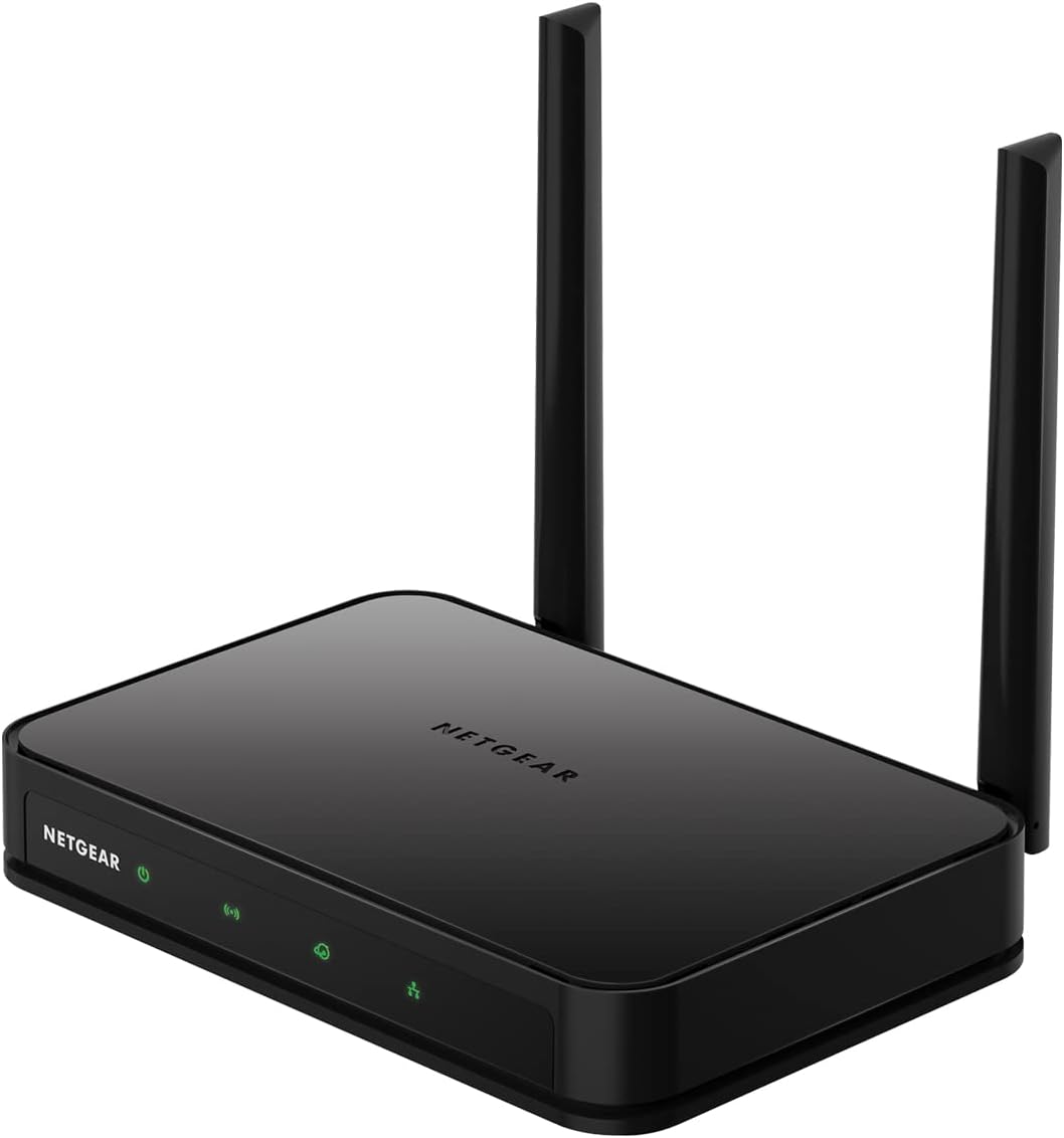 Netgear Dual Band Wifi Router (R6020) – Ac750 Wireless Speed (Up To 750Mbps), Coverage Up To 750 Sq. Ft., 10 Devices, 4 X Fast Ethernet Ports