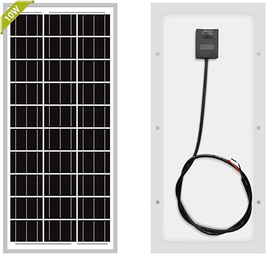 Newpowa 100W Watt Solar Panel 12V Volt Monocrystalline High Efficiency Module For Rv Marine Boat Trailer Off Grid System Charging