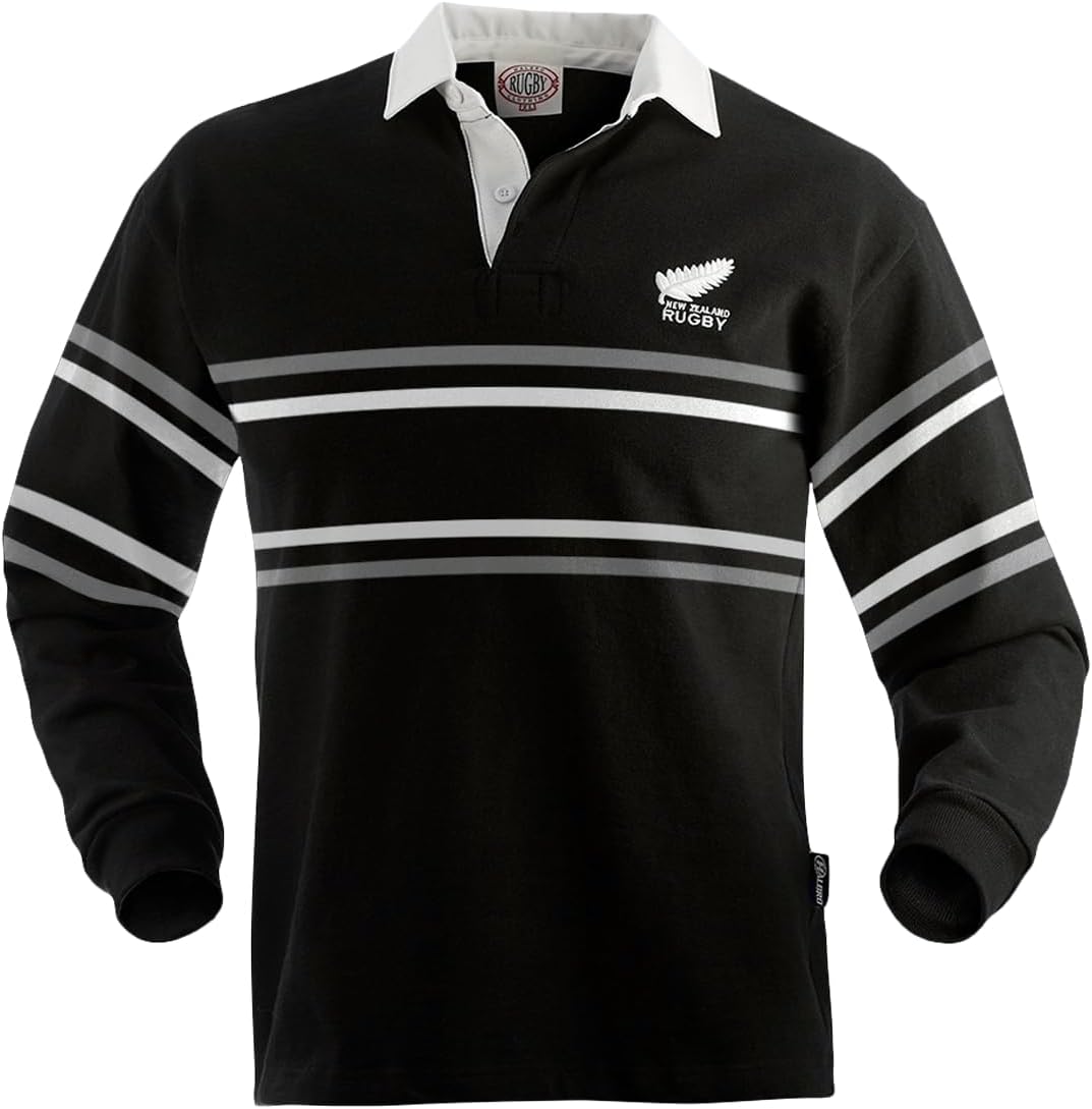 New Zealand Split Stripe Rugby Jersey (Large)