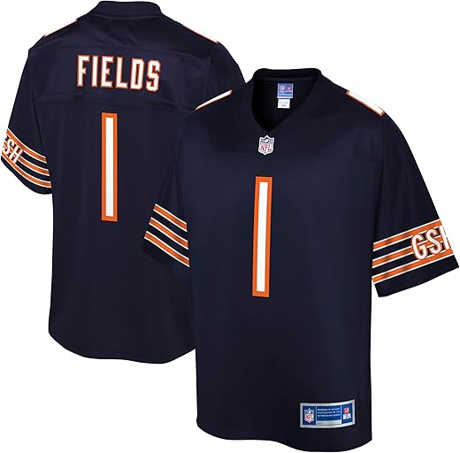 Nfl Pro Line Men'S Justin Fields Navy Chicago Bears Jersey