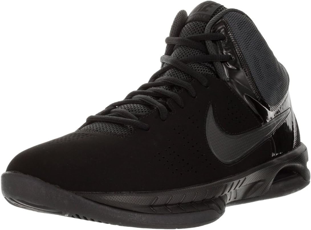 Nike Mens Air Visi Pro Vi Nubuck Basketball Shoe Black/Anthracite 11.5
