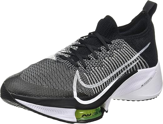 Nike Men'S Air Zoom Tempo Next Running Shoes, Black White Volt, 11.5