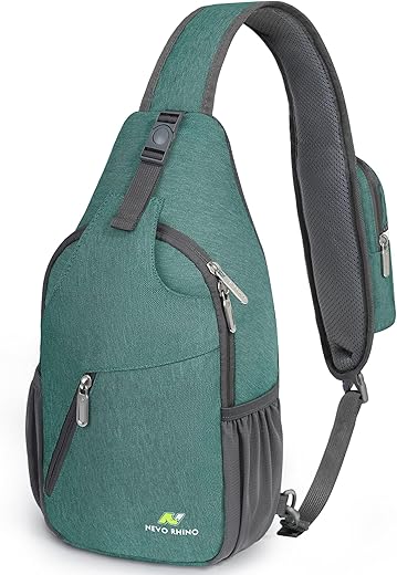 N Nevo Rhino Crossbody Sling Backpack Cross Body Bags For Women Small Sling Chest Bag Shoulder Backpack Travel Hiking Daypack