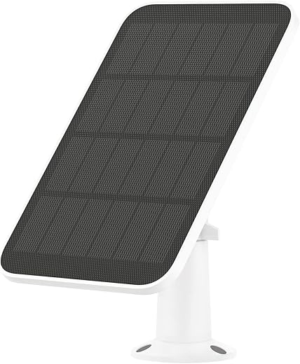 Noorio 2.6W/5V Portable Solar Panel For Security Camera Outdoor Wireless, Solar Battery Charger With 10Ft Cable And Adjustable Bracket, Ip65 Waterproof