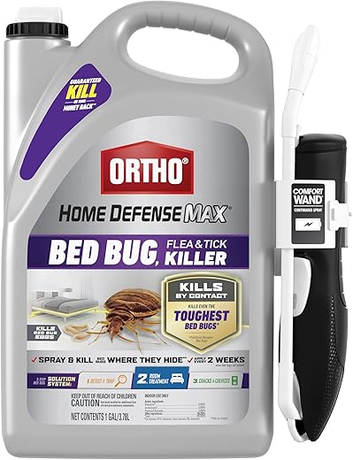 Ortho Home Defense Max Bed Bug, Flea And Tick Killer With Comfort Wand, Bed Bug Killer Spray, 1 Gal.