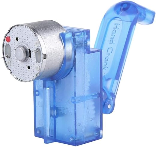 Portable Hand Crank Generator Grip Style Handle Mechanical Dynamo Emergency Charger Generators Science Kit