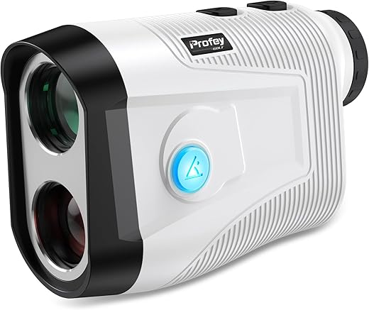 Profey Golf Rangefinder With Slope, 6X Magnification Rechargeable Laser Range Finder, High-Precision Flag Lock Vibration, Meter Yards Slope On/Off Tournament Legal Rangefinder,Golf Gift