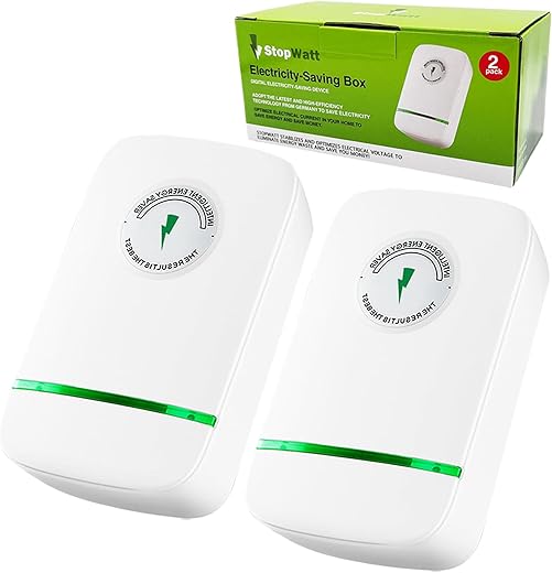 Pro Power Saver, Energy Saver, Pro Power Save Electricity Saving Box Household Office Market Device Electric Smart Us Plug 90V-250V 30Kw (2 Pack), White