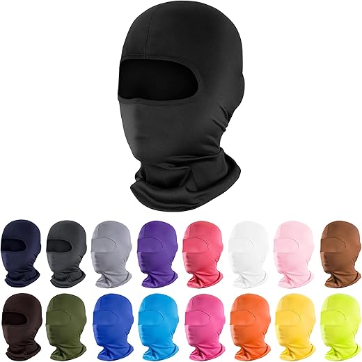 Pukavt Balaclava Face Mask, Ski Mask For Men Women, Uv Protection Windproof Scarf For Motorcycle Snowboard Cycling Black
