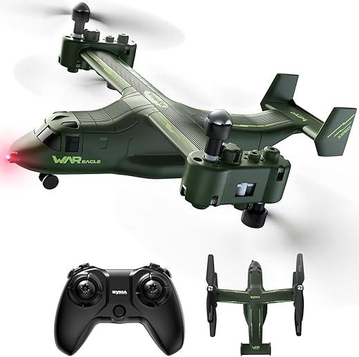 Rc Drone For Kids And Military Fans, Syma Quadcopter Helicopter Toys With Multiple Stunt Flying, One Key Take Off/Landing, Low Battery Reminder, 4 Channel Fly And 2 Speeds, Black