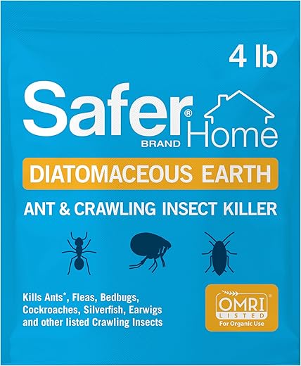 Safer Home Sh51703 Omri Listed Diatomaceous Earth - Ant, Roach, Bedbug, Flea, Silverfish, Earwig, &Amp; Crawling Insect Killer