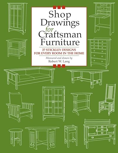 Shop Drawings For Craftsman Furniture: 27 Stickley Designs For Every Room In The Home