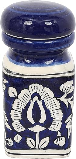 Skywalk Hand-Painted Multi Utility Ceramic Jar/Container Wih Lid For Kitchen Storage,Snacks Jar And Home Décor Swka-1232
