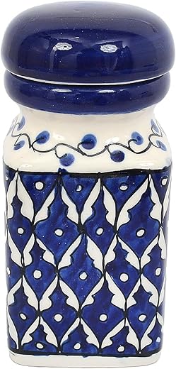 Skywalk Hand-Painted Multi Utility Ceramic Jar/Container Wih Lid For Kitchen Storage,Snacks Jar And Home Décor
