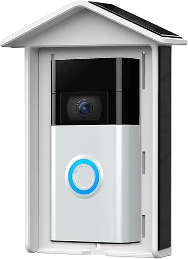 Solar Charger Compatible With Video Doorbell 2Nd Gen 2020, Continuously Power For Battery Video Doorbells, 5.5V 2.1W Micro Usb Port