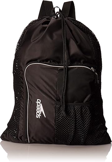 Speedo Unisex-Adult Deluxe Ventilator Mesh Equipment Bag , Speedo Black