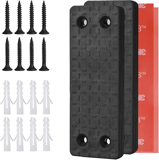 Tengyi T Up 2-Pack Gun Magnet &Amp; Holster, Rubber Coated Prevents Scratches, 55 Lbs Capacity Precision Gun Magnet Firearm Accessories Using In Wall, Vehicle Or Home, Compatible With Revolvers, Handgun